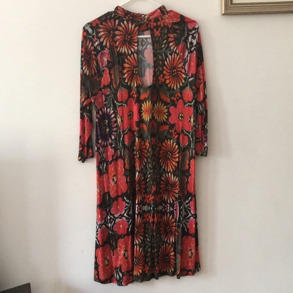 Free People A line floral red dress - Picture 2 of 4